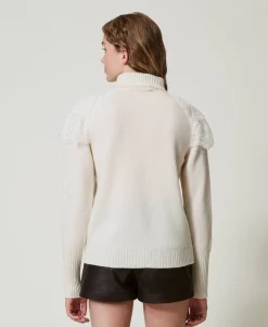 Pull Col Roulé En Laine Et Cachemire