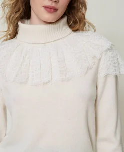 Pull Col Roulé En Laine Et Cachemire