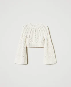 Pull Cropped En Laine