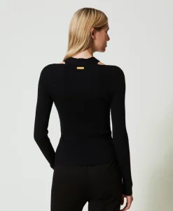 Pull Côtelé Avec Ajour
