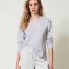 Pull Côtelé Avec Fente