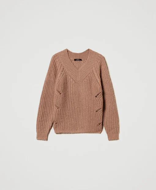 Pull Côtelé Avec Torsades