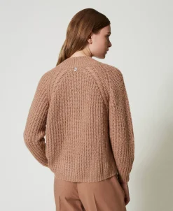 Pull Côtelé Avec Torsades