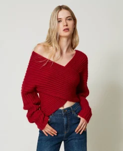 Pull Double Usage En Mohair Mélangé
