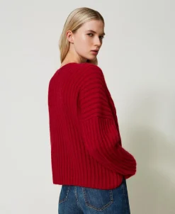 Pull Double Usage En Mohair Mélangé