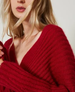 Pull Double Usage En Mohair Mélangé