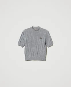 Pull En Coton Et Cachemire Avec Logo