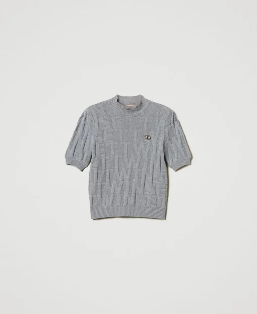 Pull En Coton Et Cachemire Avec Logo