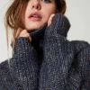 Pull En Fil Multicolore Avec Lurex