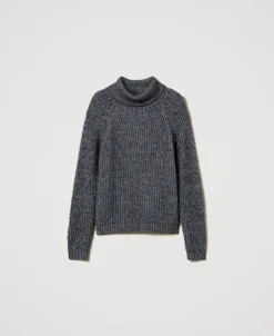 Pull En Fil Multicolore Avec Lurex