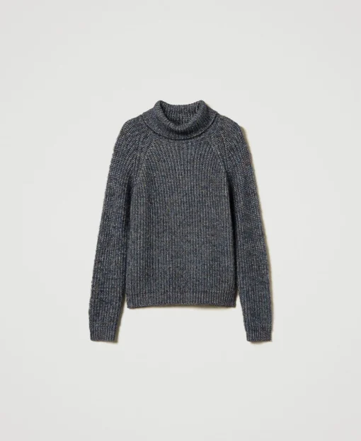 Pull En Fil Multicolore Avec Lurex