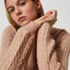 Pull En Laine Mélangée Avec Torsades