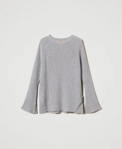 Pull En Mélange De Laine Et Lurex