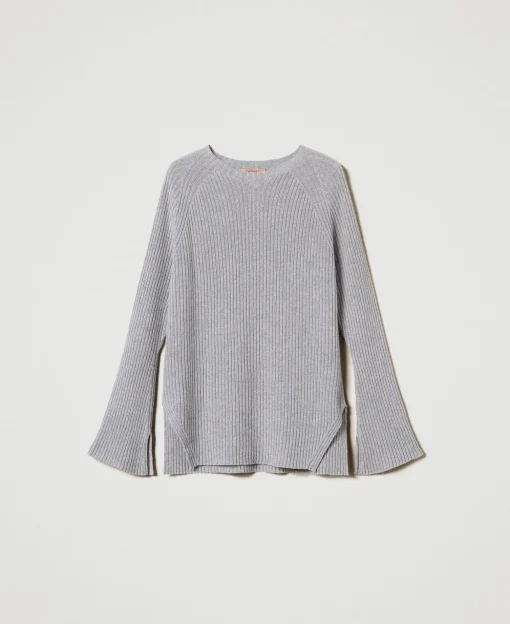 Pull En Mélange De Laine Et Lurex