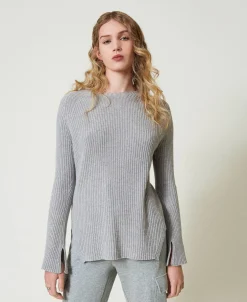 Pull En Mélange De Laine Et Lurex