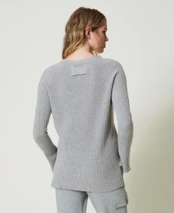 Pull En Mélange De Laine Et Lurex