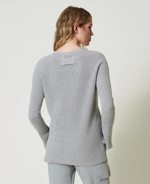 Pull En Mélange De Laine Et Lurex