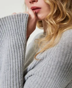 Pull En Mélange De Laine Et Lurex