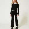 Pull Et Pantalon Ample Avec Finition Côtelée