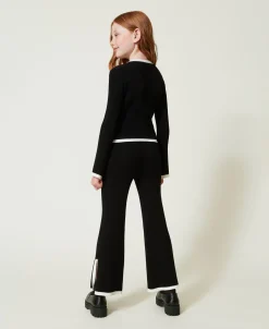 Pull Et Pantalon Ample Avec Finition Côtelée