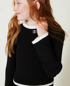 Pull Et Pantalon Ample Avec Finition Côtelée