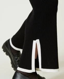 Pull Et Pantalon Ample Avec Finition Côtelée