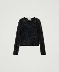 Pull Jacquard Effet Dentelle