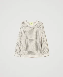 Pull Oversize MYFO Point Filet Avec Lurex