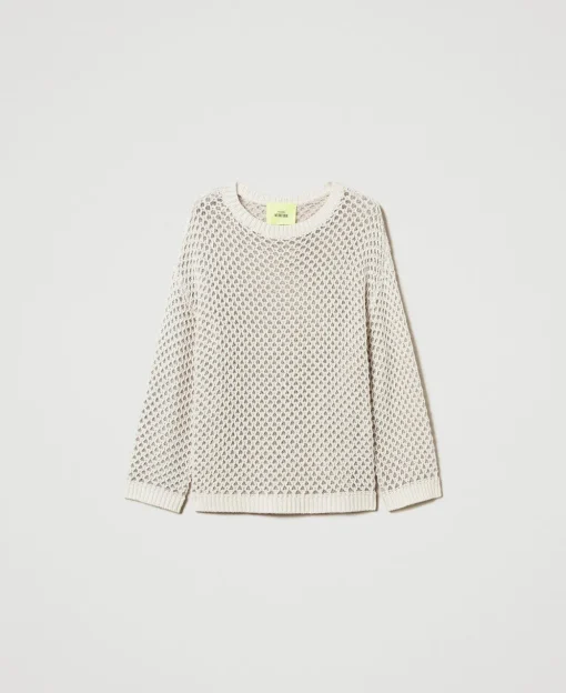 Pull Oversize MYFO Point Filet Avec Lurex