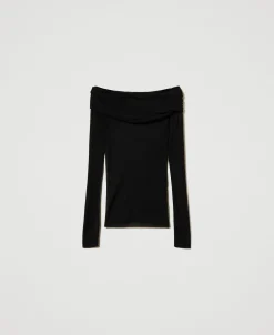 Pull épaules Dénudées En Viscose