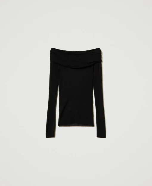 Pull épaules Dénudées En Viscose