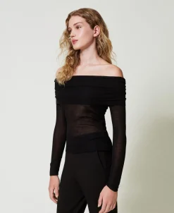 Pull épaules Dénudées En Viscose