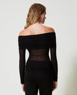Pull épaules Dénudées En Viscose
