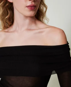 Pull épaules Dénudées En Viscose