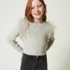 Pull Regular Avec Volants En Tulle