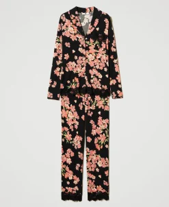 Pyjama Masculin Avec Imprimé Et Dentelle