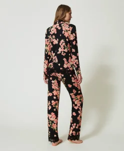 Pyjama Masculin Avec Imprimé Et Dentelle