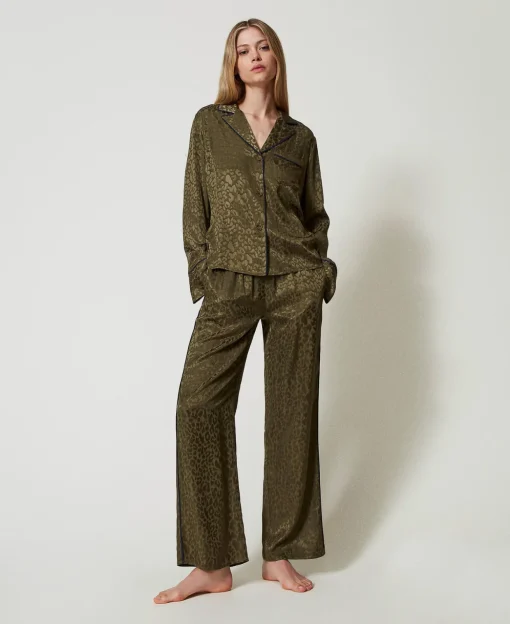 Pyjama Masculin En Satin Jacquard