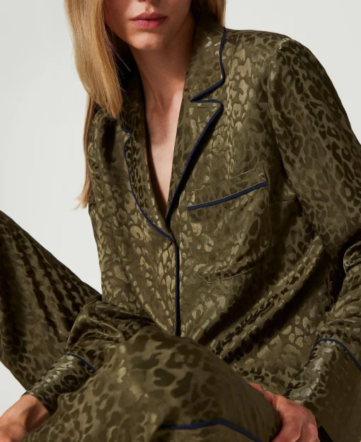 Pyjama Masculin En Satin Jacquard