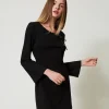 Robe Courte Avec Broche Strassée