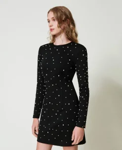 Robe Courte Avec Perles