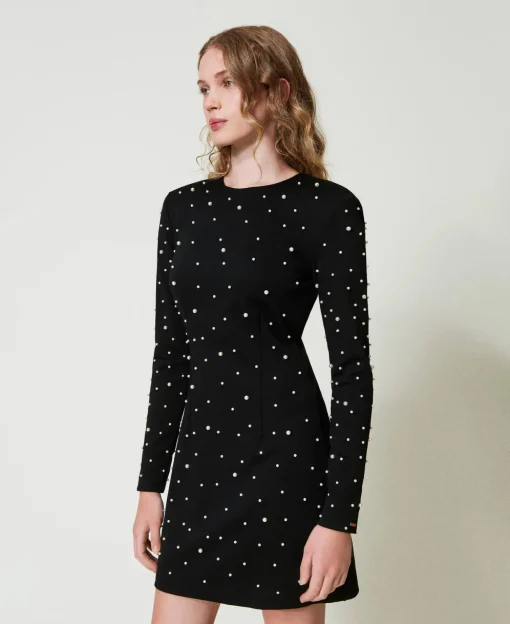 Robe Courte Avec Perles