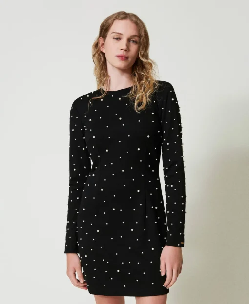Robe Courte Avec Perles