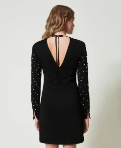 Robe Courte Avec Perles