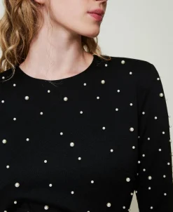 Robe Courte Avec Perles