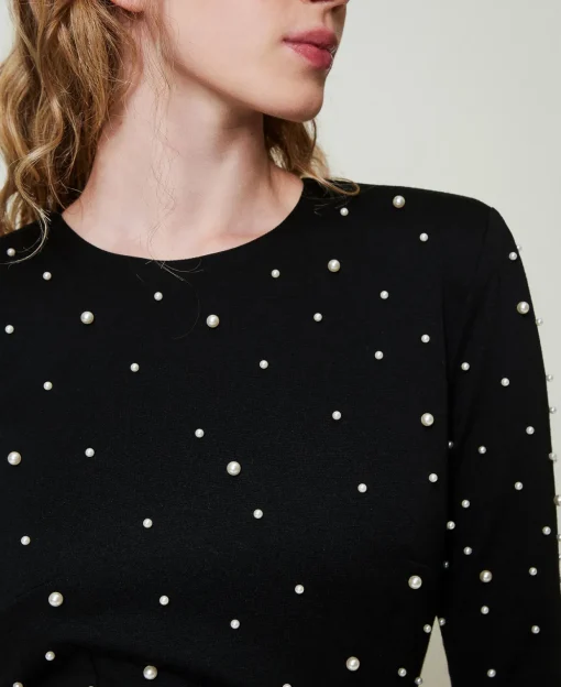 Robe Courte Avec Perles