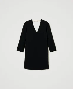 Robe Courte Avec Volant Et Chaîne Oval T