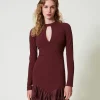 Robe Courte Avec Volants Plissés En Tulle