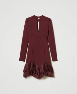 Robe Courte Avec Volants Plissés En Tulle