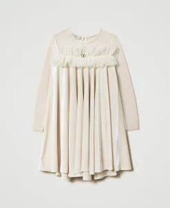 Robe Courte En Chenille Et Tulle